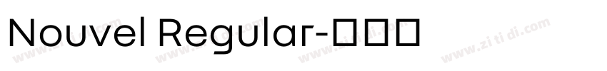 Nouvel Regular字体转换